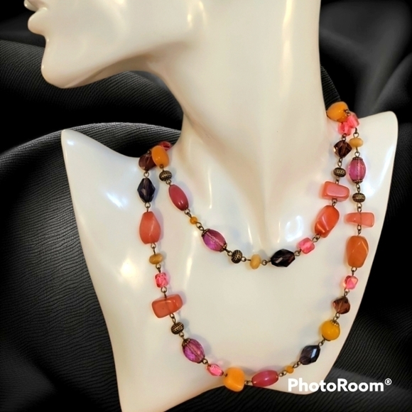 Premier Designs Jewelry - Premier DESIGNS Spring Fever Gemstone Beaded Long Necklace